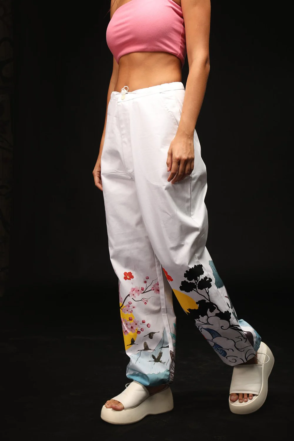 Cherry Blossom Parachute Pants - Image 9