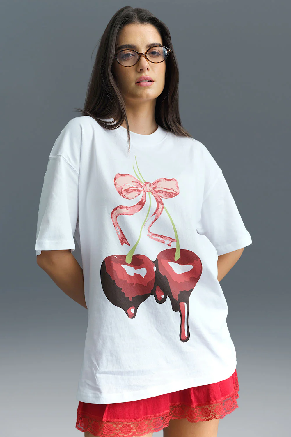 Cherry Oversized T-shirt - Image 4