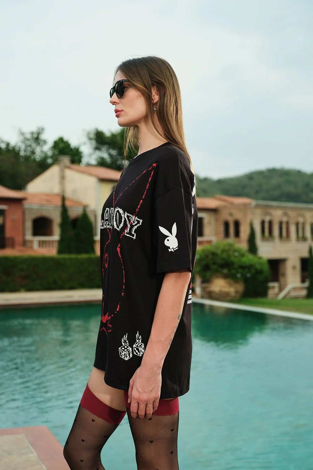 Cherry Playboy Oversized T-shirt - Image 6