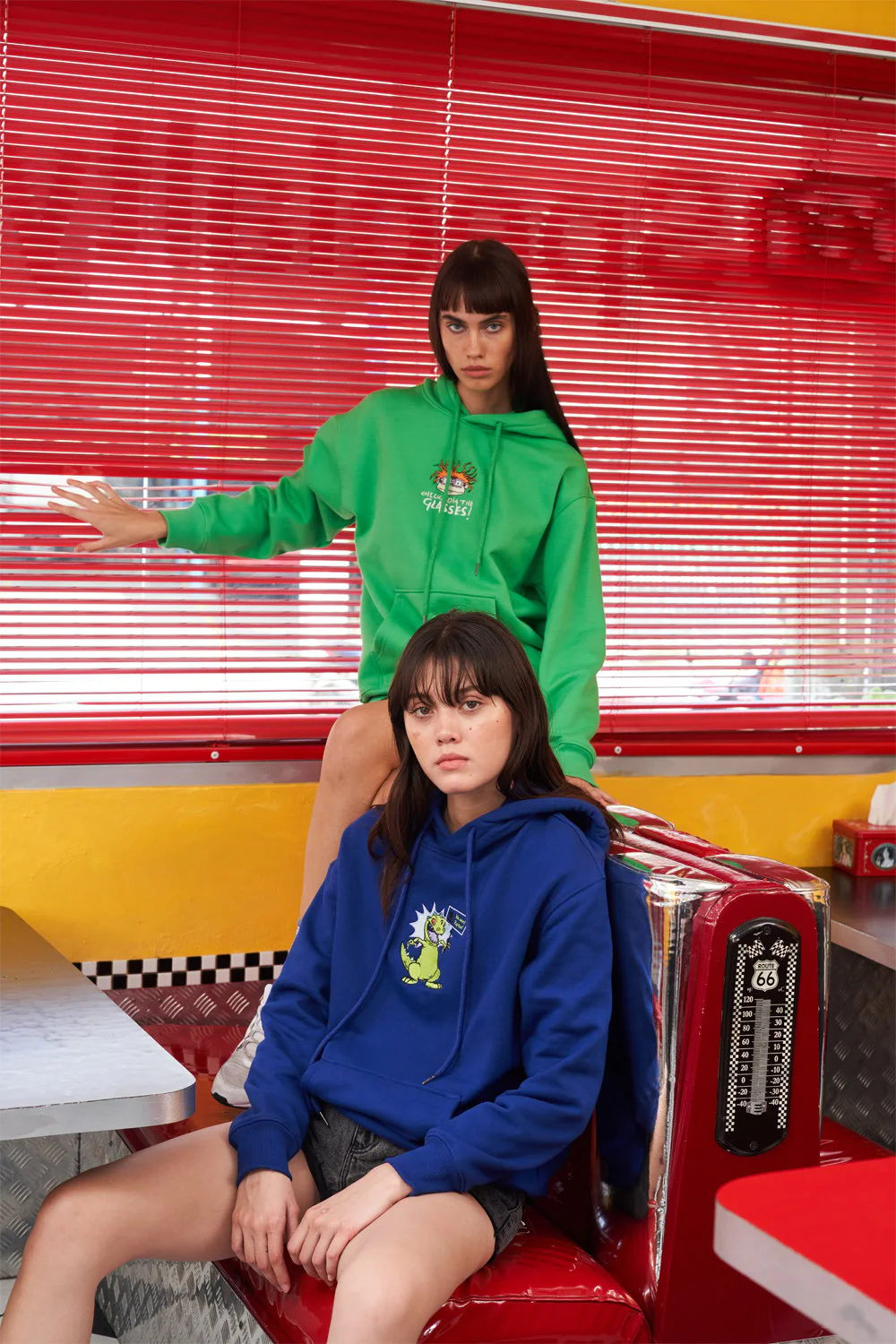Chicks Dig The Glasses Green Hoodie - Image 5
