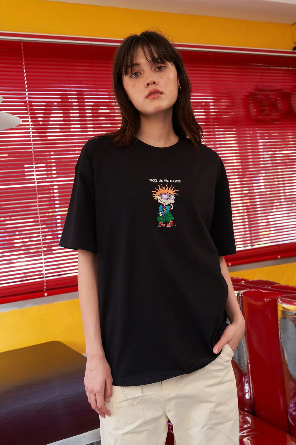 Chuckie Embroidery Oversized T-shirt - Image 2