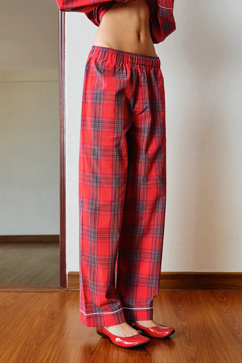 Classic Red Plaid Pyjama Set - Image 7