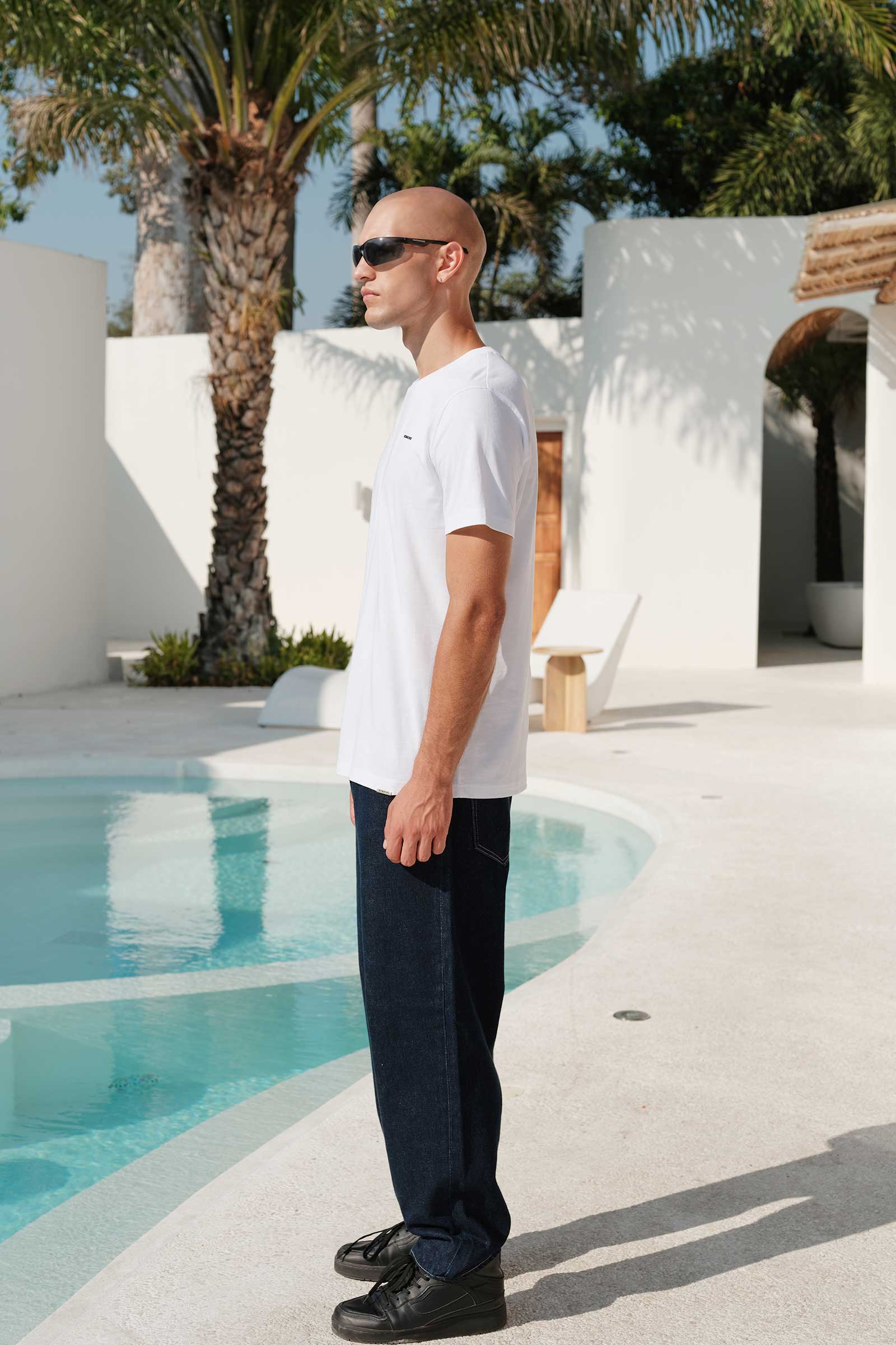 Classic White 100% Supima Cotton Relaxed Fit T-shirt - Image 7