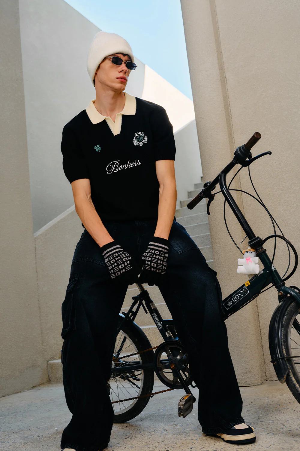 Clover Noir Knit Polo - Image 5