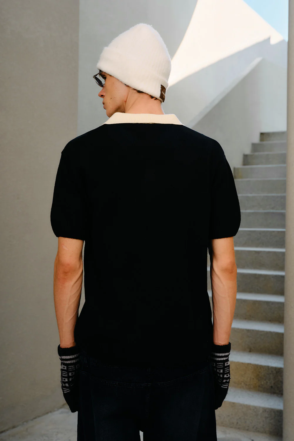 Clover Noir Knit Polo - Image 7