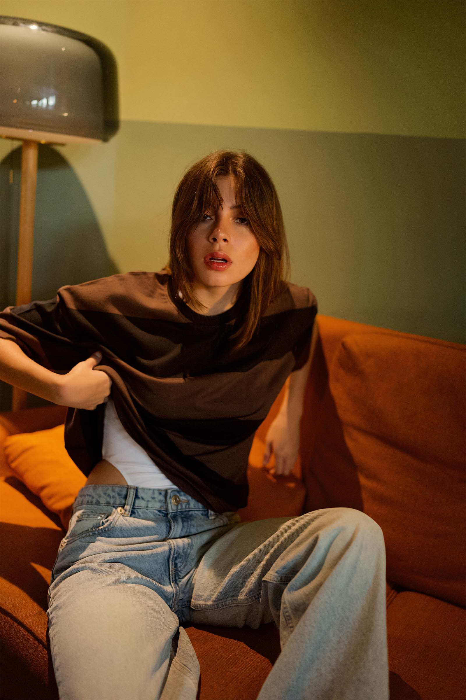 Coco Stripes Heavyweight Oversized T-shirt - Image 3