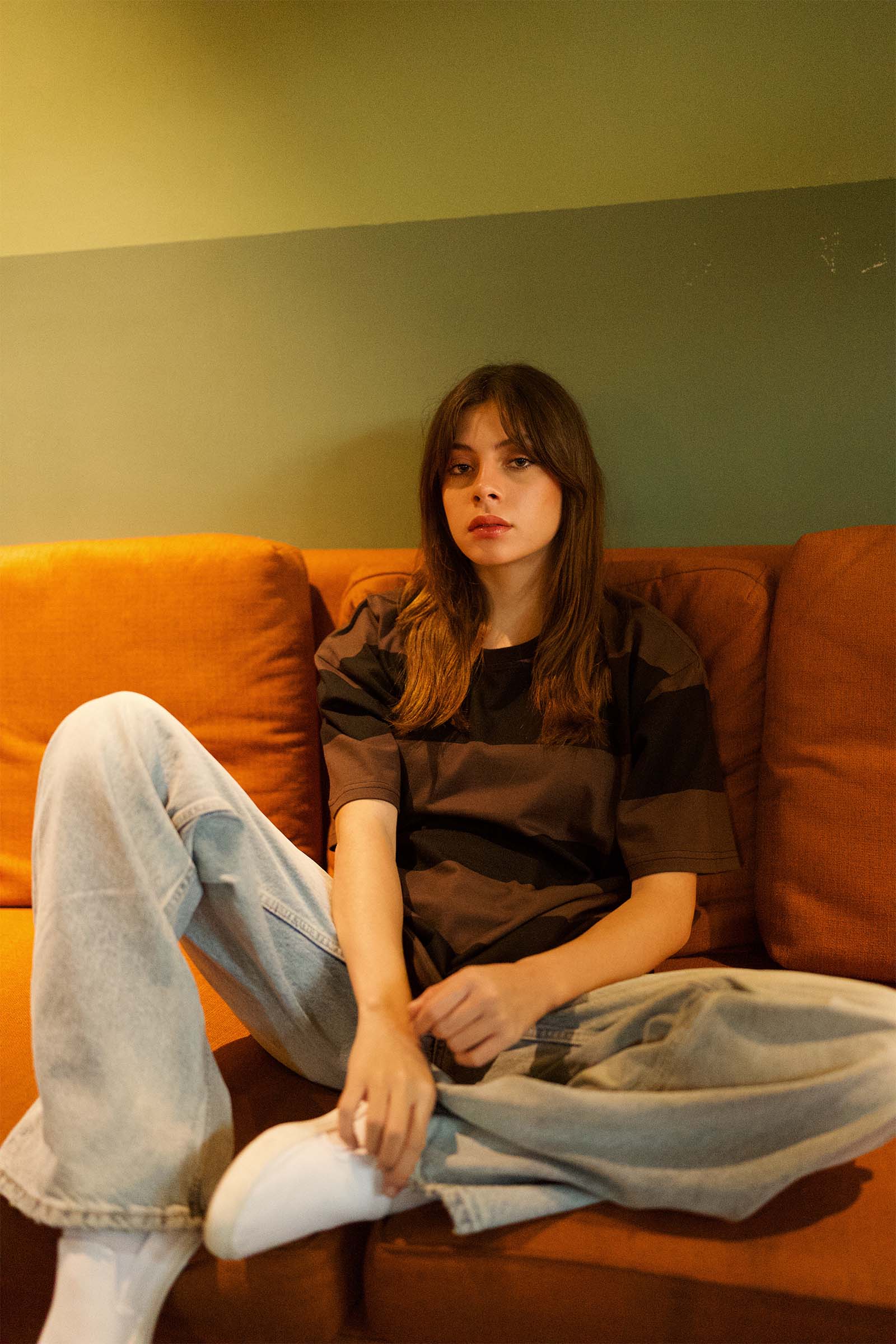 Coco Stripes Heavyweight Oversized T-shirt - Image 4