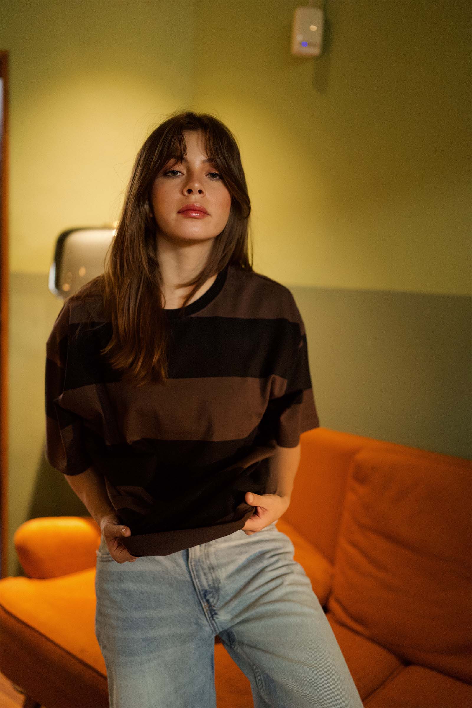 Coco Stripes Heavyweight Oversized T-shirt - Image 5