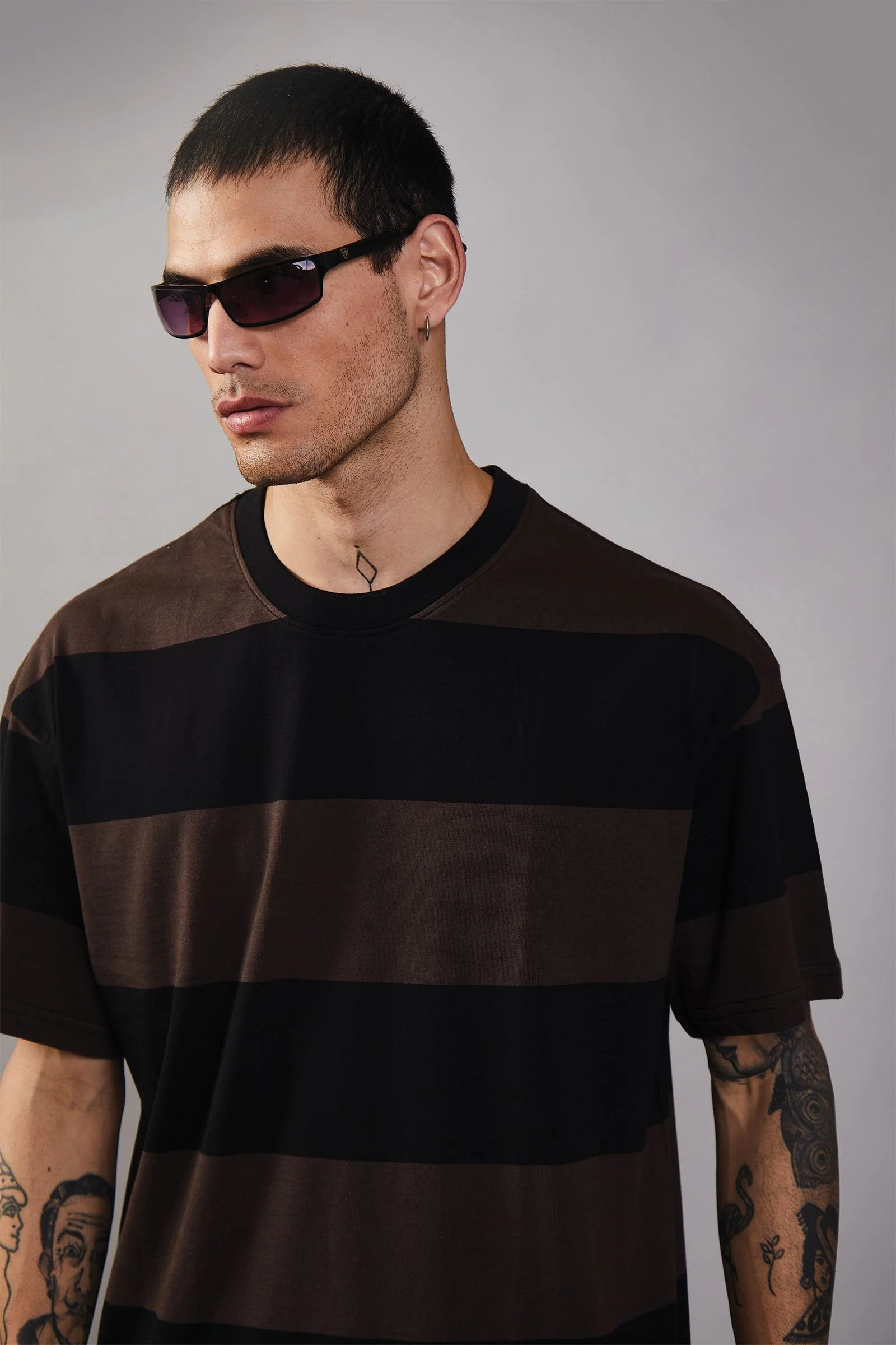 Coco Stripes Heavyweight Oversized T-shirt - Image 3