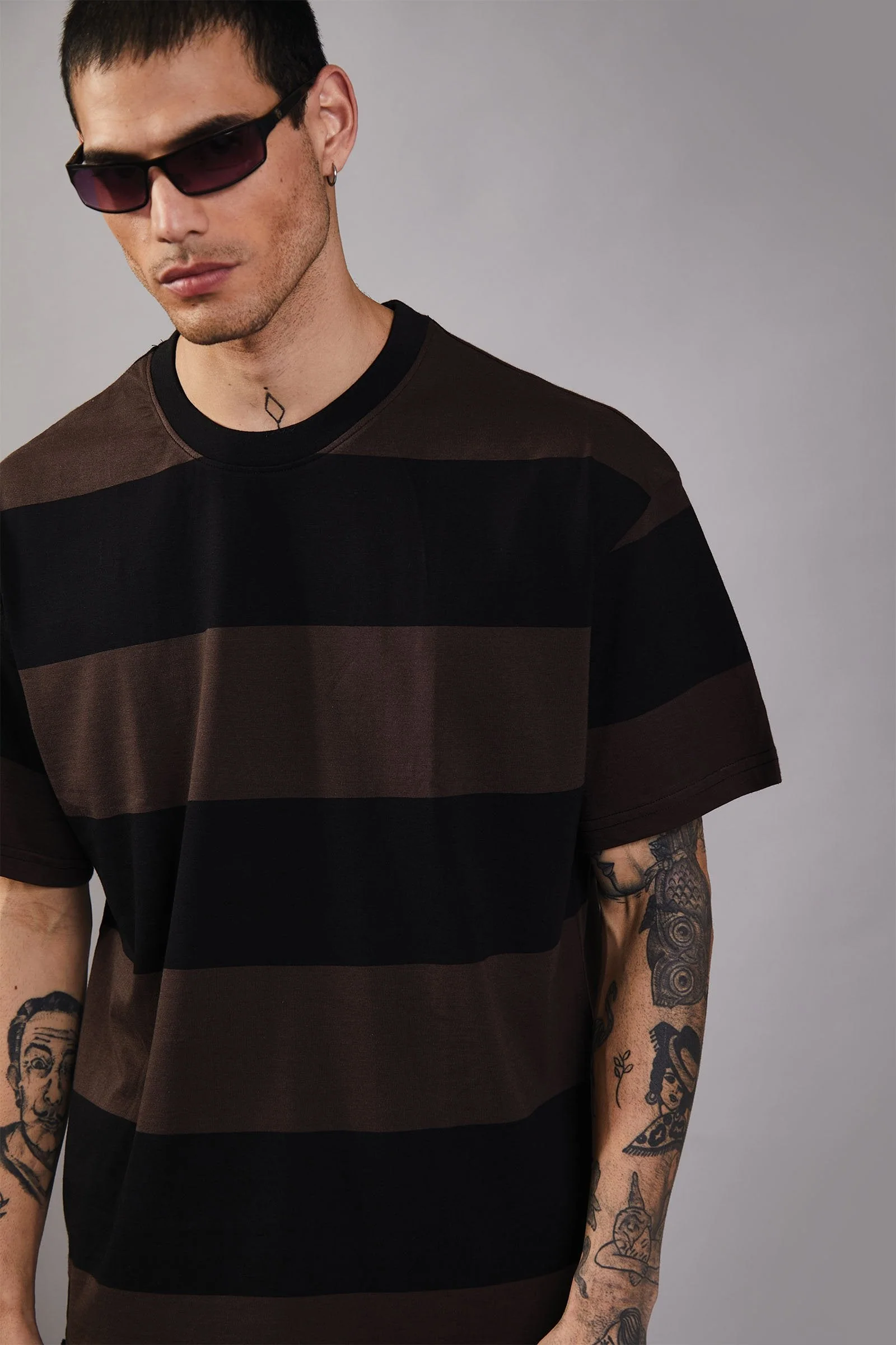 Coco Stripes Heavyweight Oversized T-shirt - Image 5