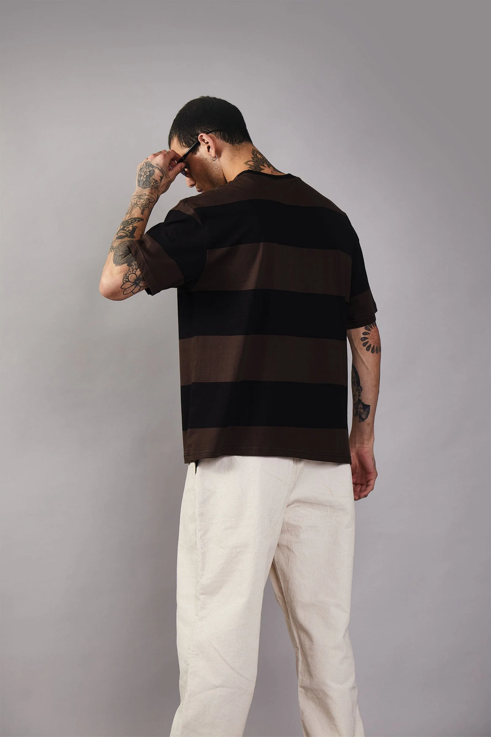 Coco Stripes Heavyweight Oversized T-shirt - Image 8