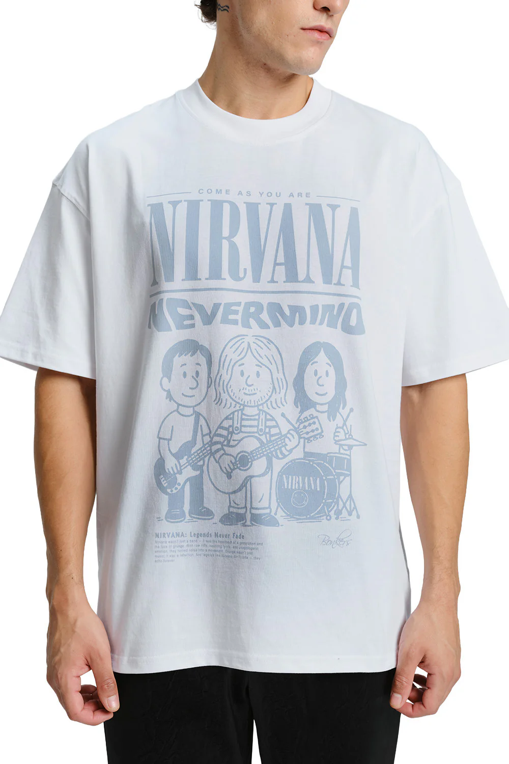 Come As You Are White Oversized T-shirt - Image 4