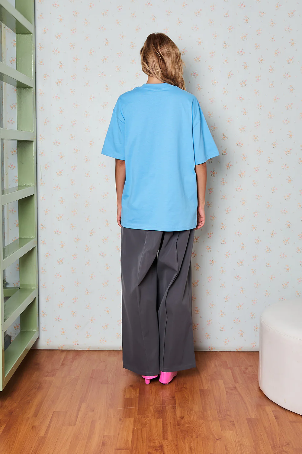 Comedian Blue Oversized T-shirt - Image 6