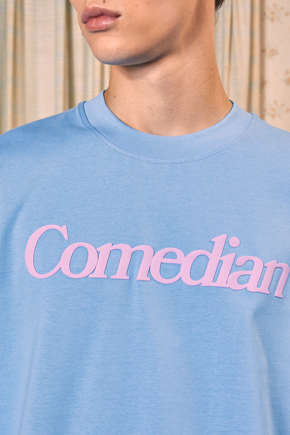Comedian Blue Oversized T-shirt - Image 4