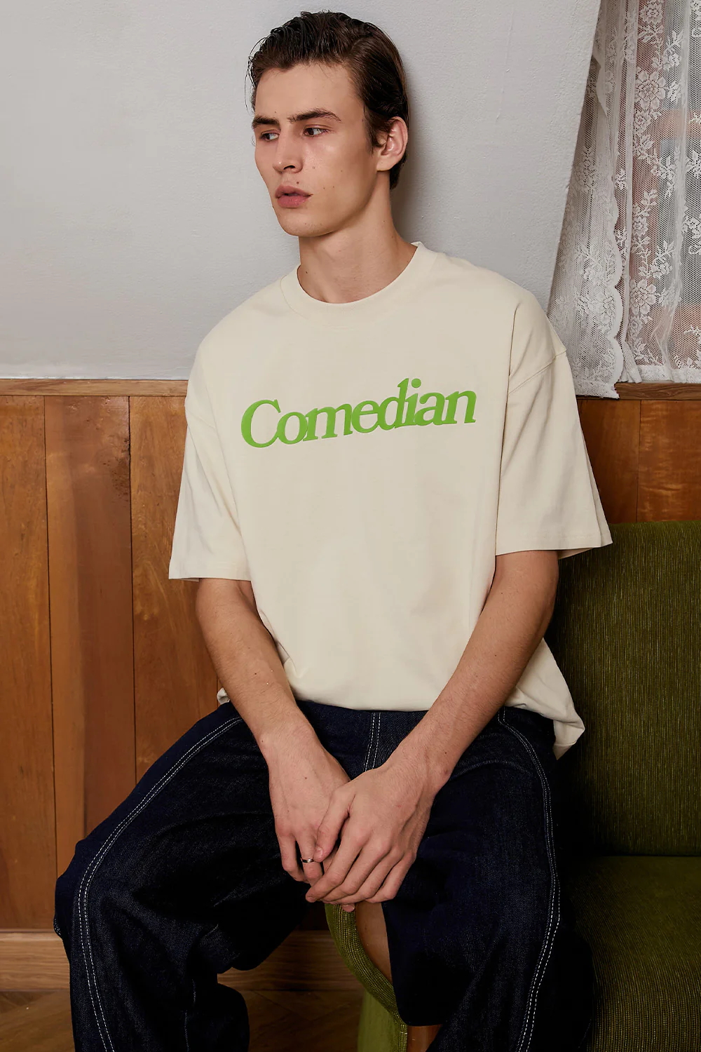 Comedian Off White Oversized T-shirt - Image 5