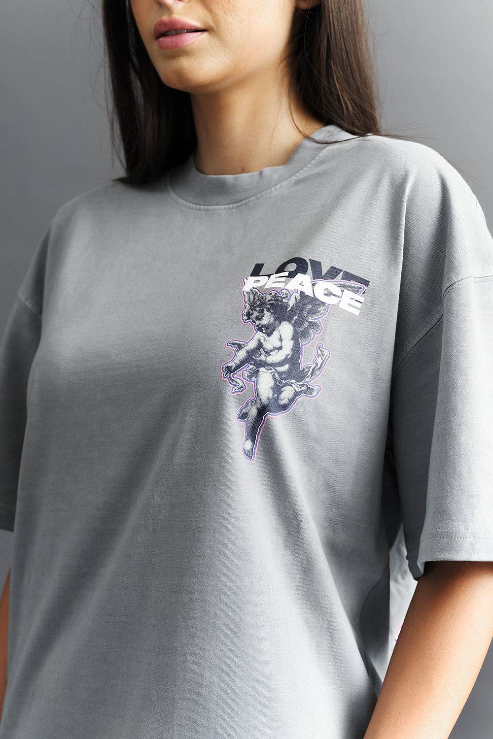 Cupid Love And Peace Premium Oversized T-shirt - Image 4
