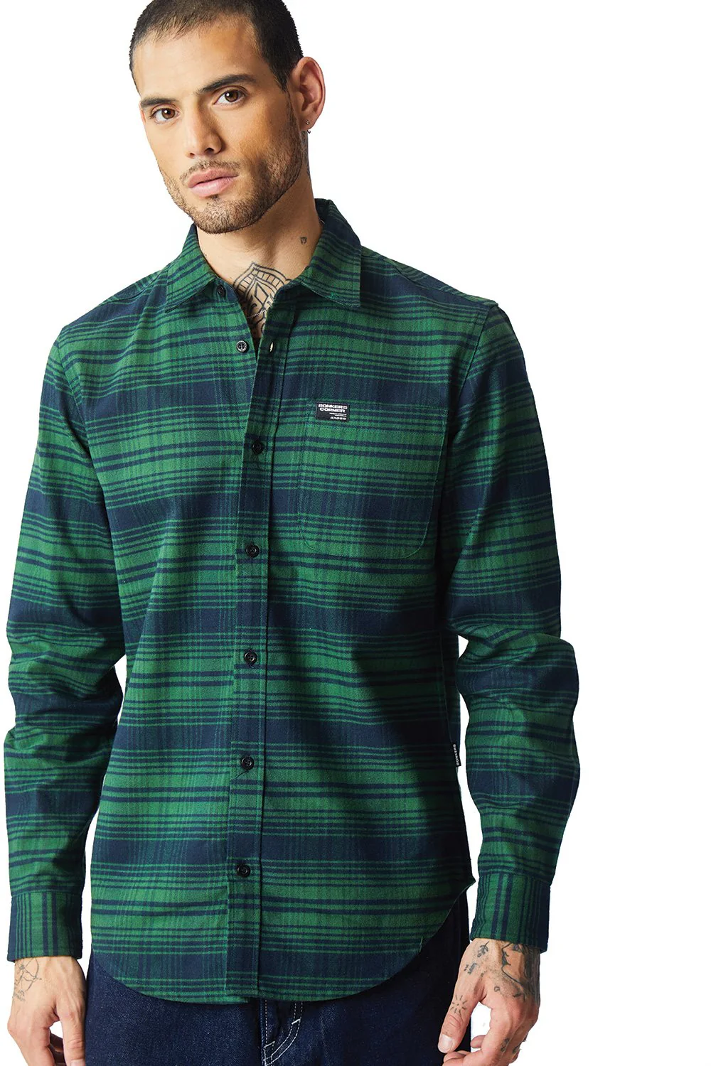 Dark Green Regular Fit Shirt - Image 2