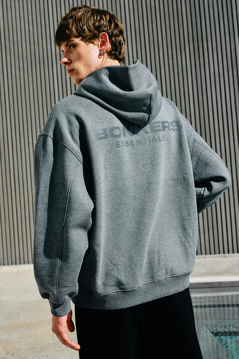 Dark Melange Classic Zip Hoodie - Image 5