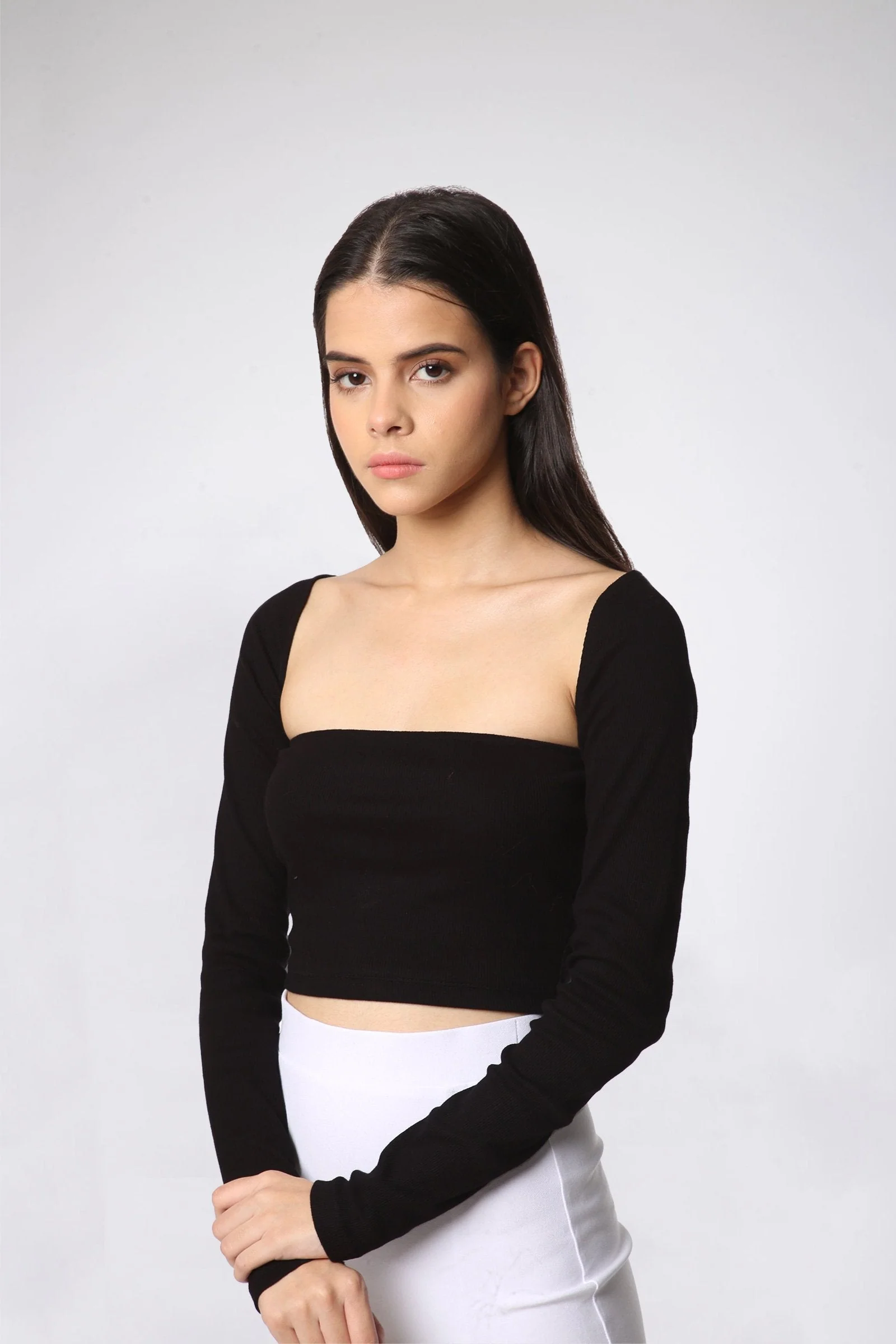 Delilah Square Neck Crop Top - Image 5