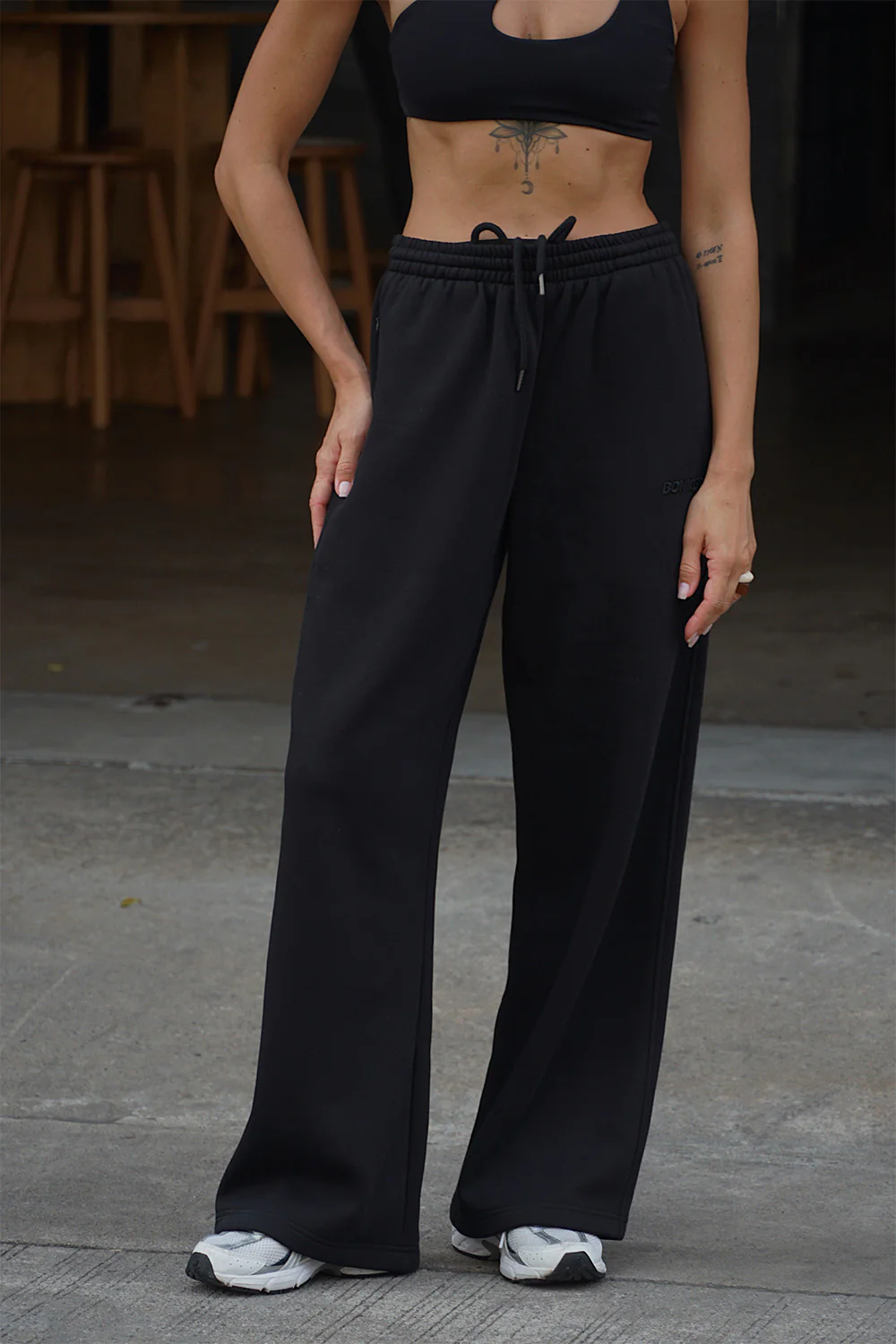 Dusty Black Joggers
