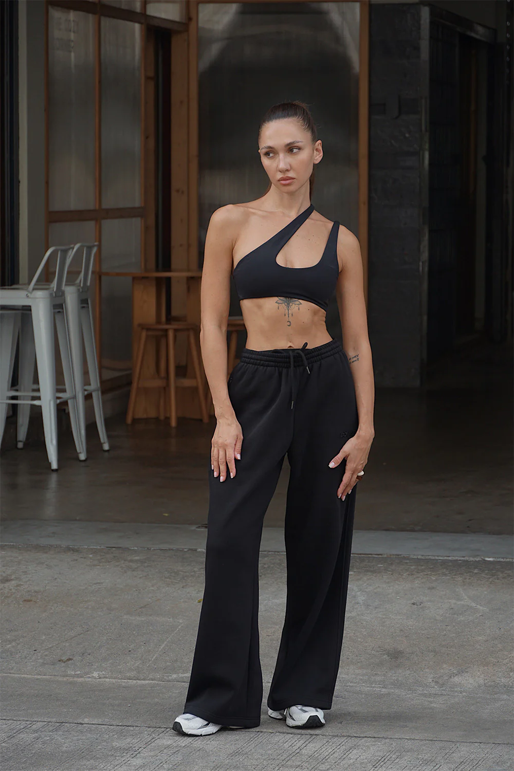 Dusty Black Joggers - Image 2