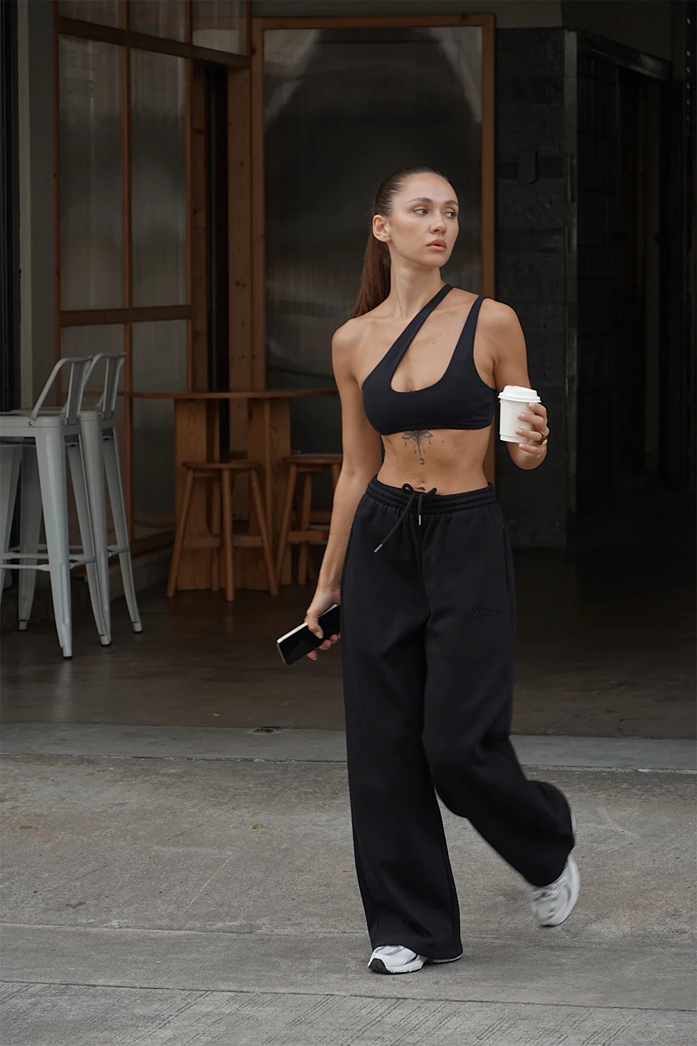 Dusty Black Joggers - Image 3
