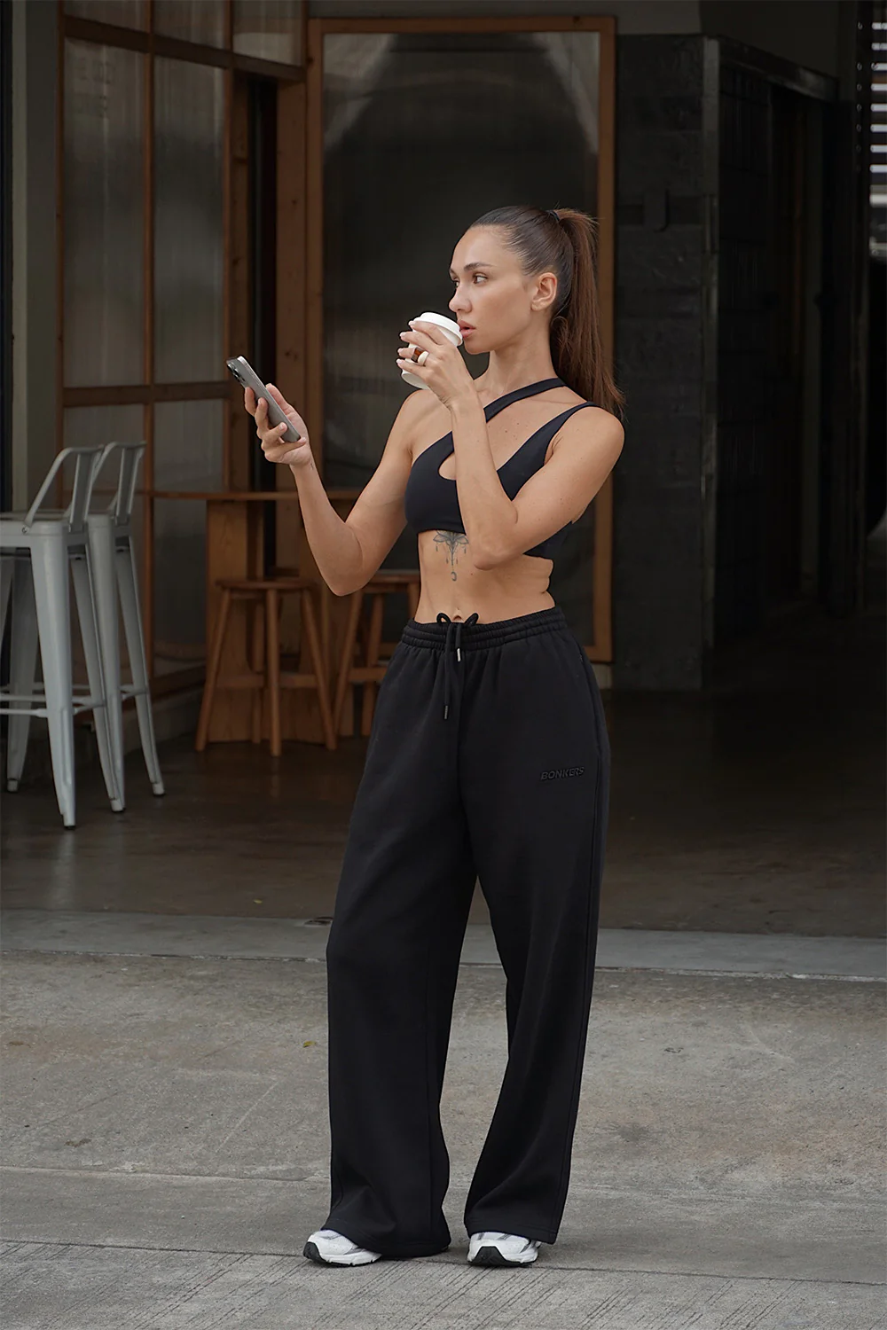 Dusty Black Joggers - Image 6