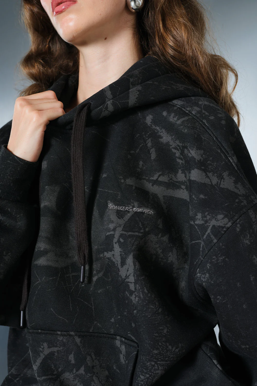 Faded Black Hoodie - Image 2