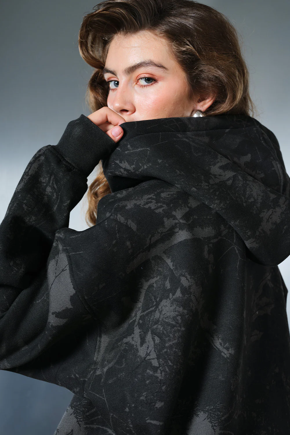 Faded Black Hoodie - Image 3