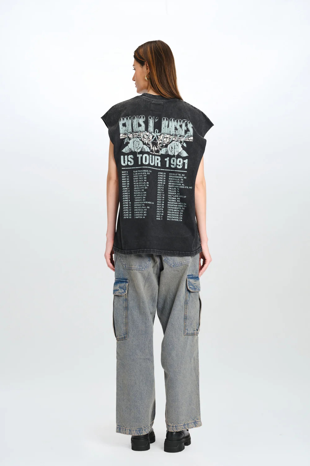 Faded Guns N Roses Oversized Tank - Image 9