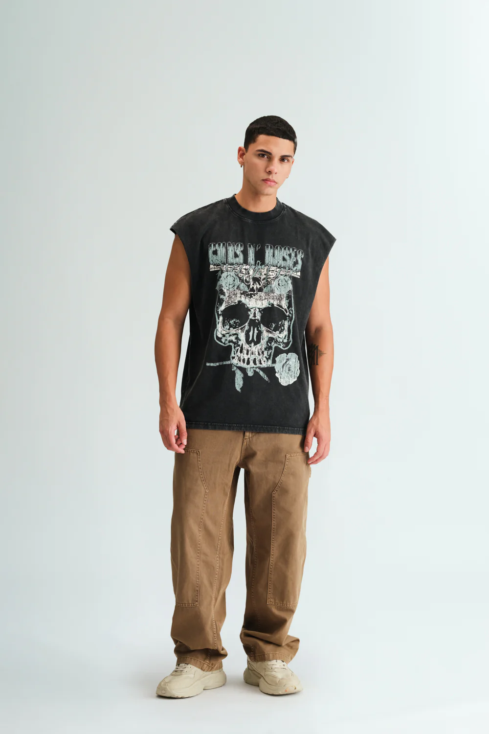 Faded Guns N Roses Oversized Tank - Image 4