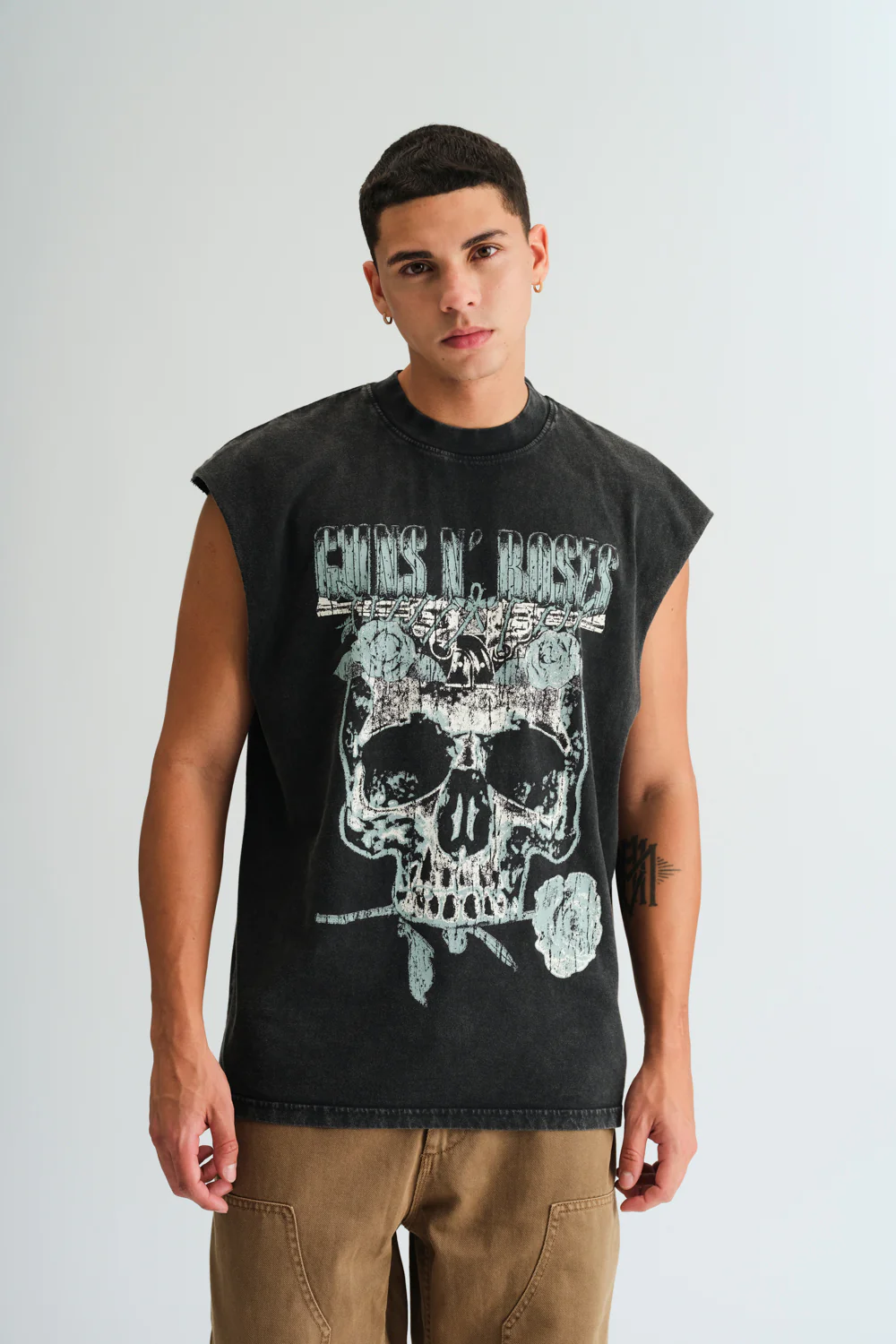 Faded Guns N Roses Oversized Tank - Image 5