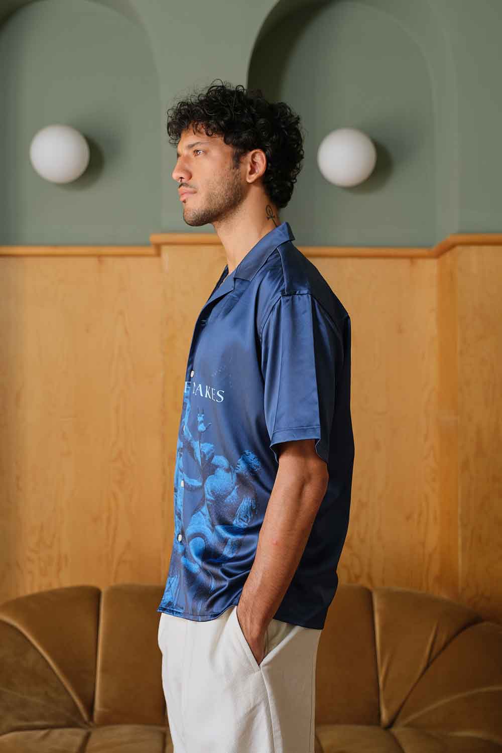 Fear Of Snakes Satin Shirt - Image 8