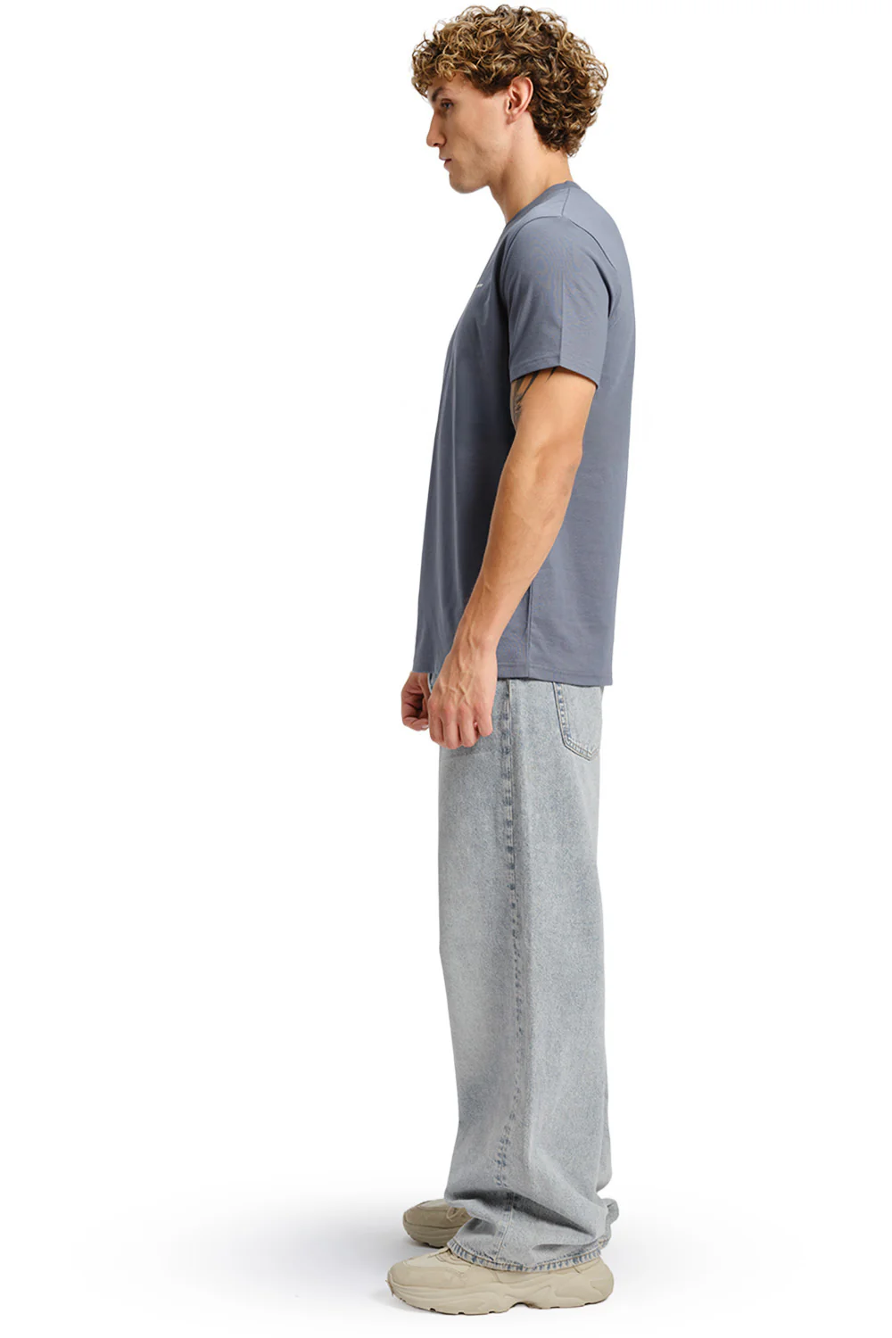 Glacier Grey Supima Regular Fit T-shirt - Image 8