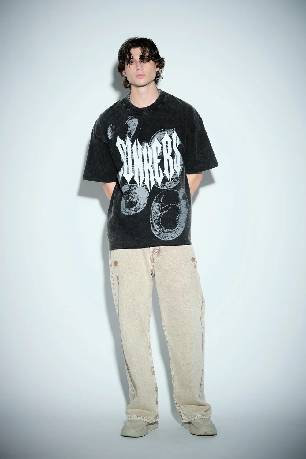 Gothic Spikes Oversized T-shirt - Image 3