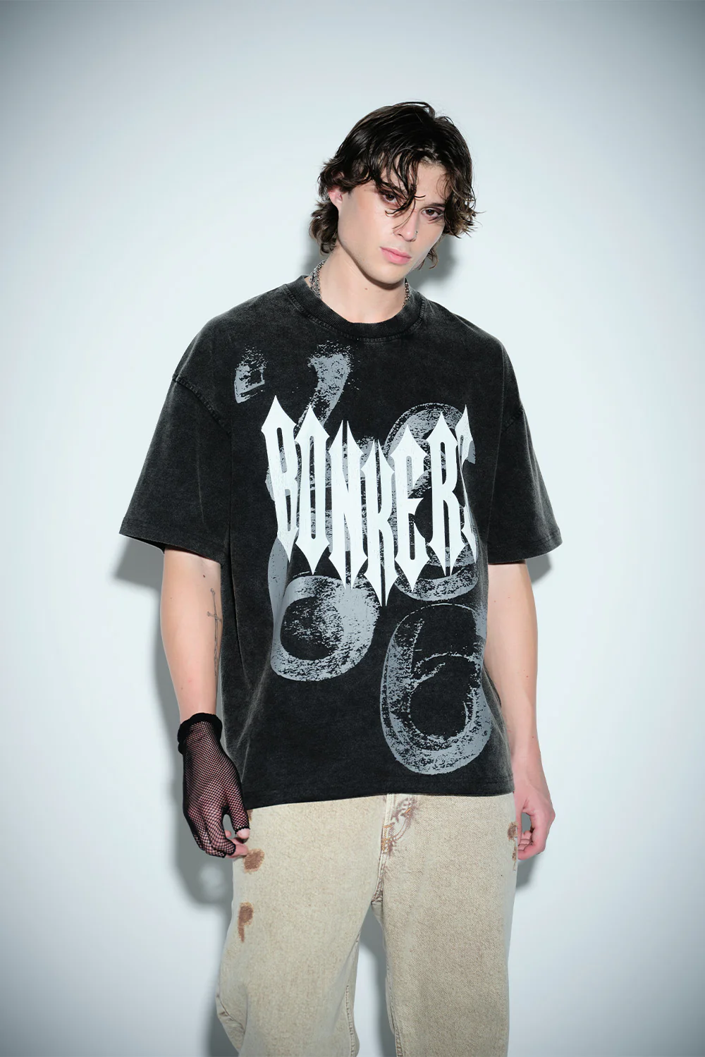 Gothic Spikes Oversized T-shirt - Image 5