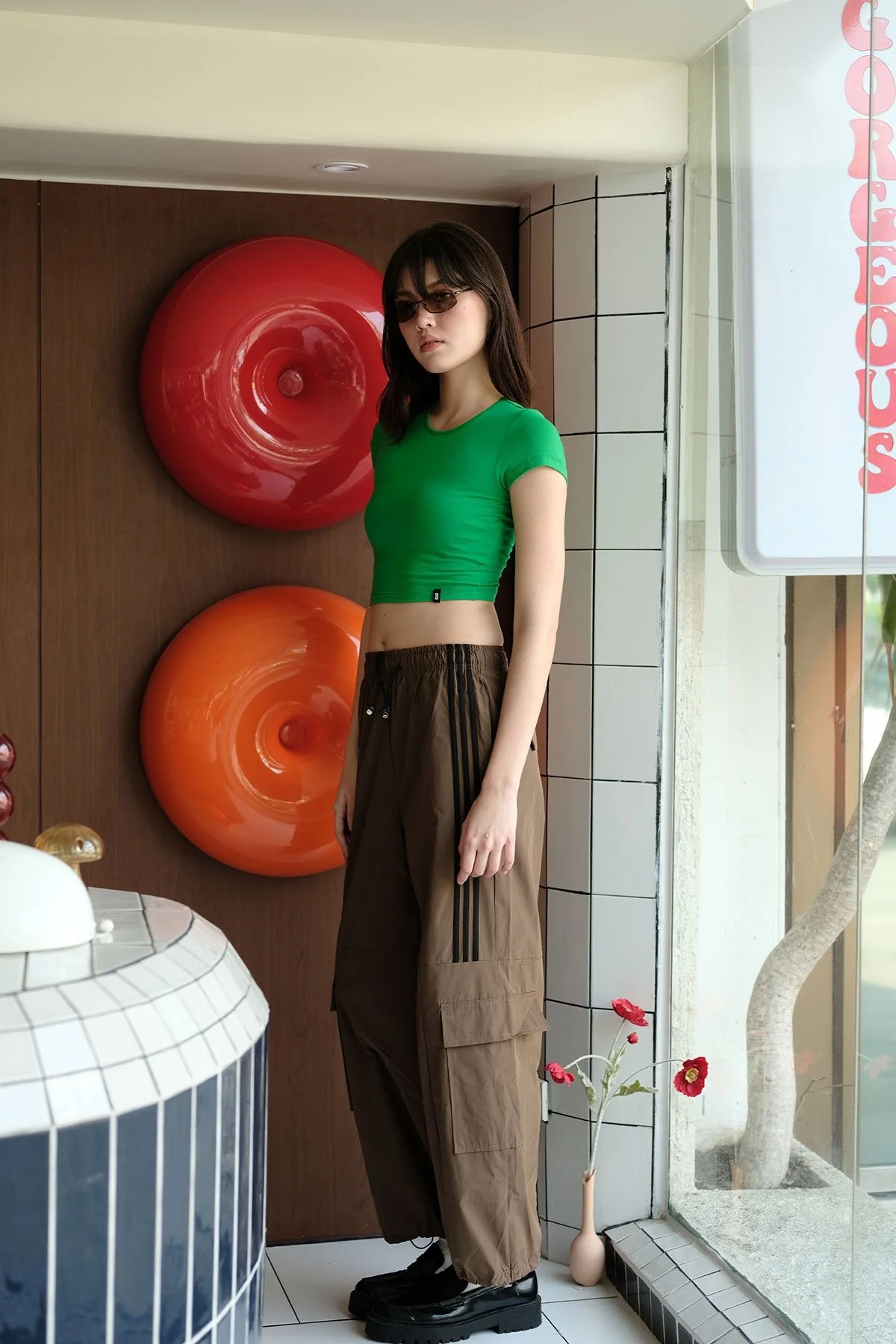 Green Jersey Crop Top - Image 6
