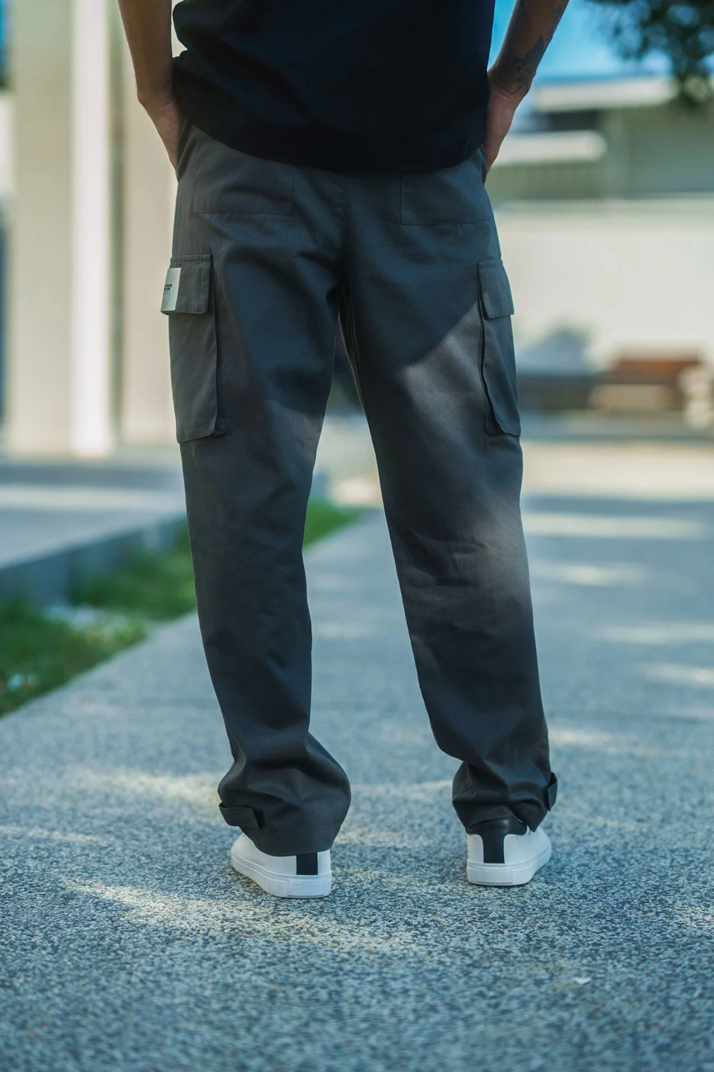 Grey Cargo With Utility Pockets - Image 6