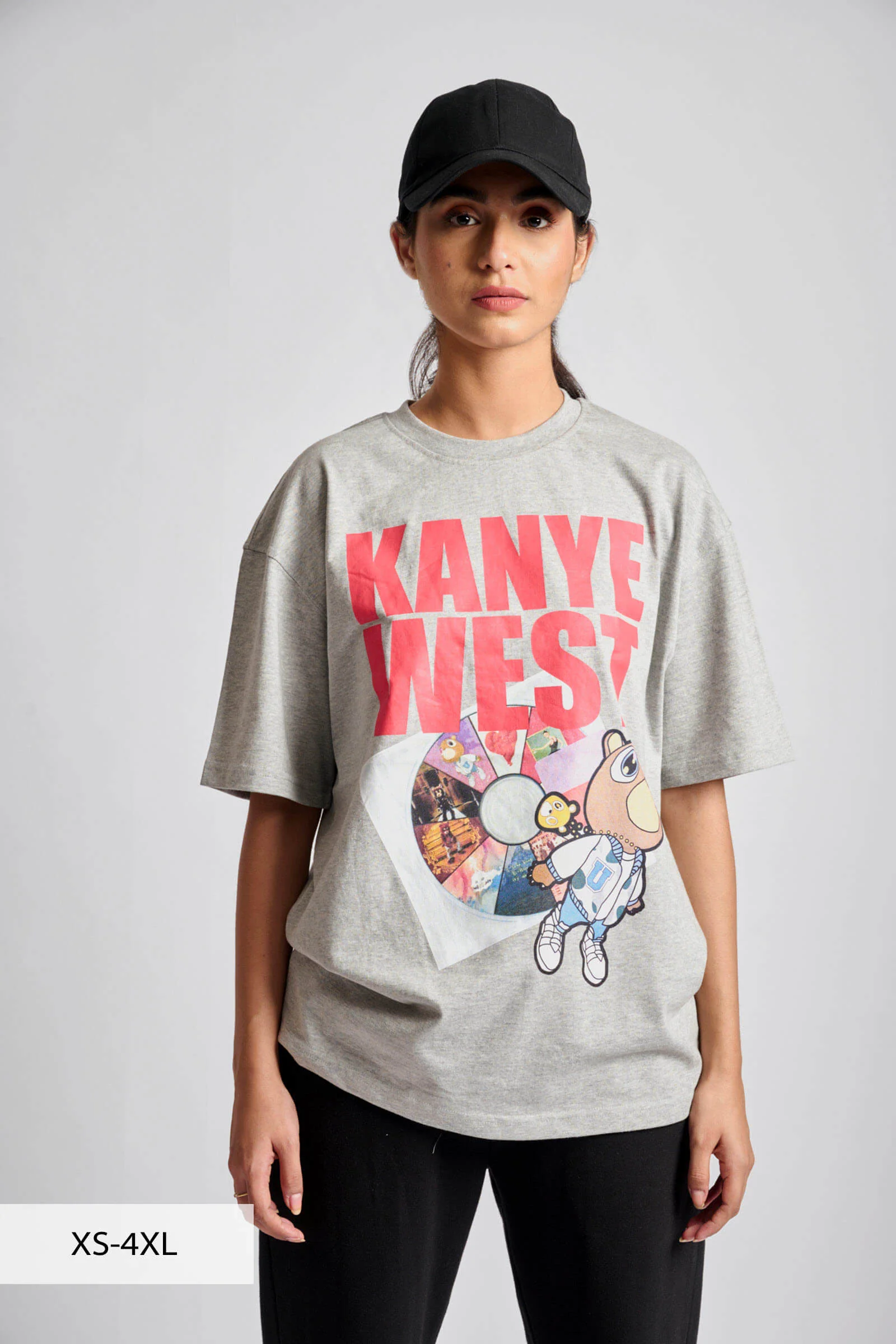 Grey Melange Best Of Ye Oversized T-shirt - Image 3