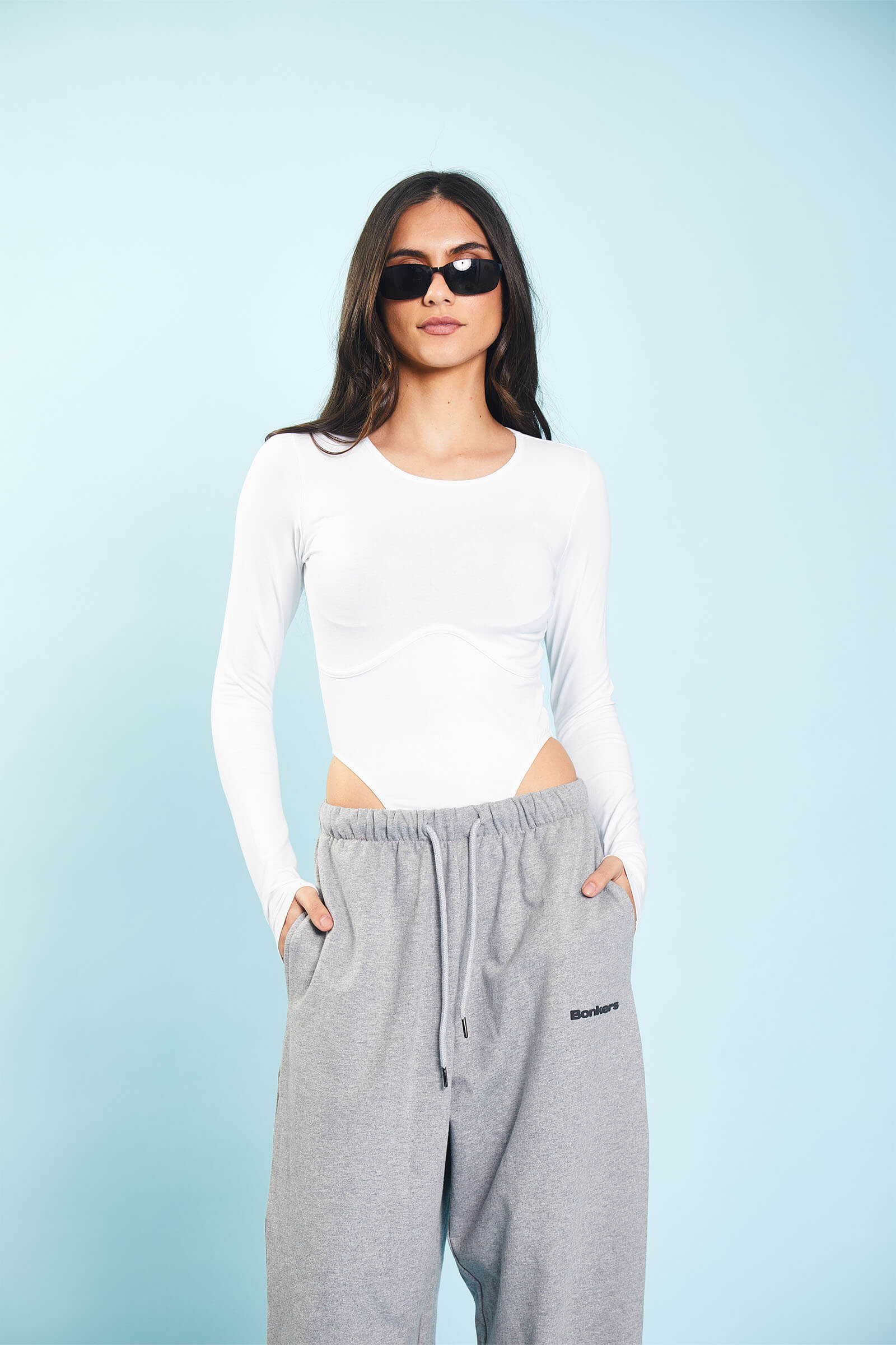 Grey Melange Loose Fit Joggers - Image 6