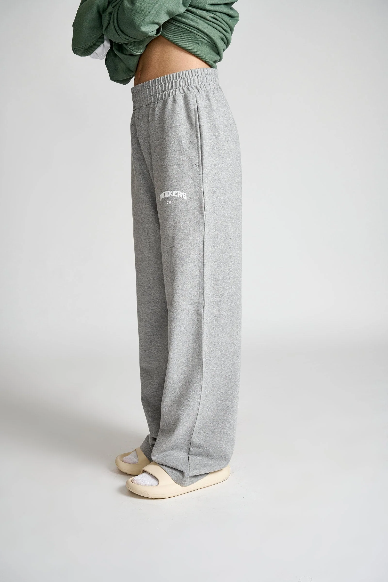 Grey Melange Wide-Leg - Image 3