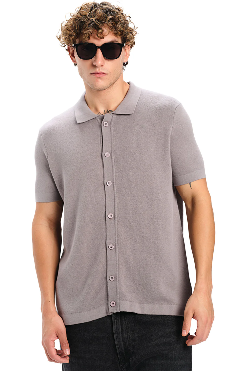 Grey Muse Casual Half Sleeve Shirt - Image 4