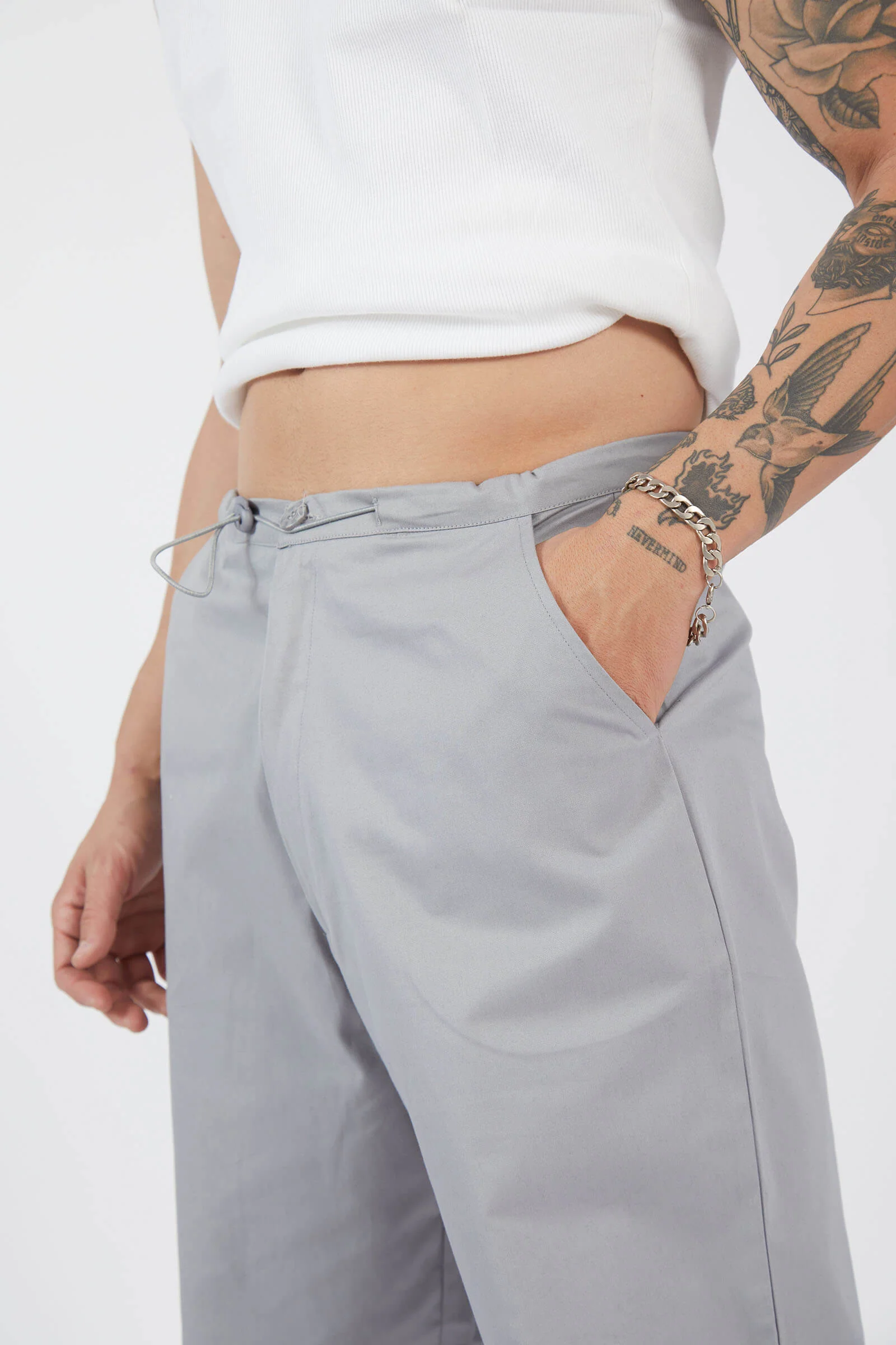 Grey Parachute Pants - Image 4
