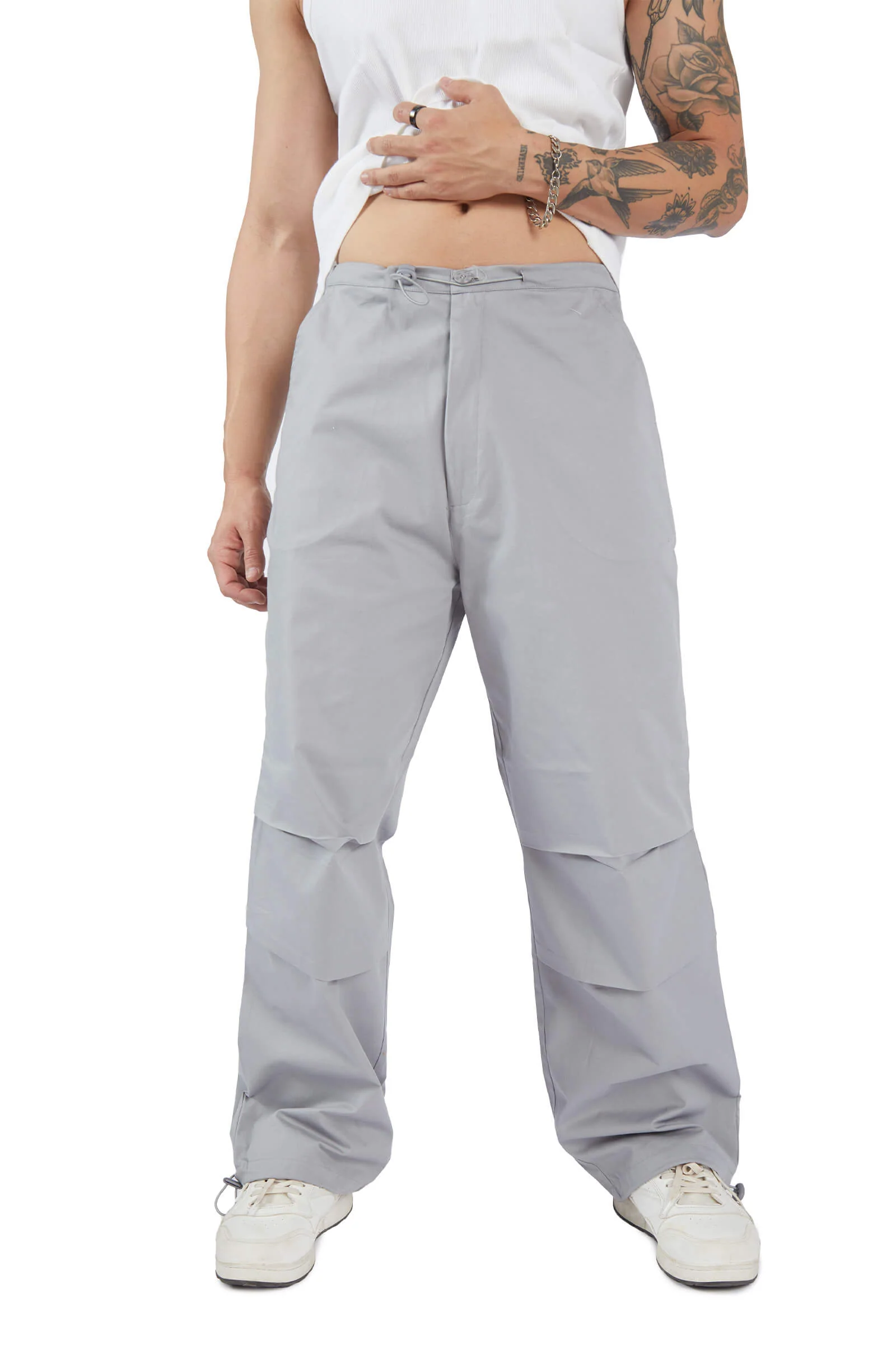 Grey Parachute Pants - Image 5