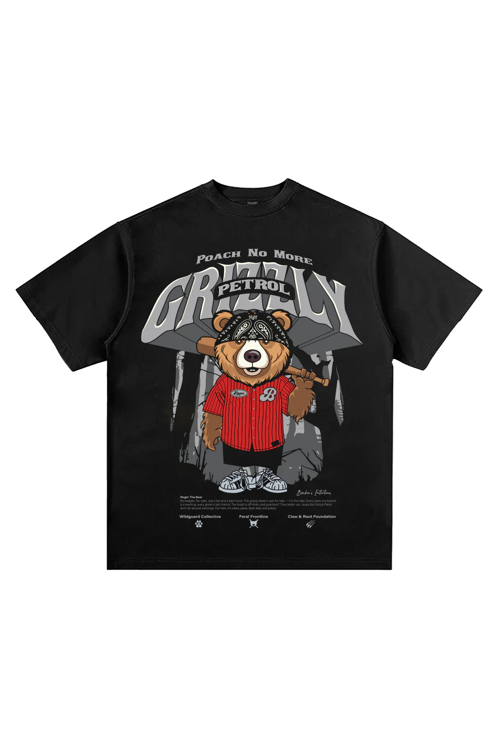 Grizzly Rebellion Oversized T-shirt - Image 8