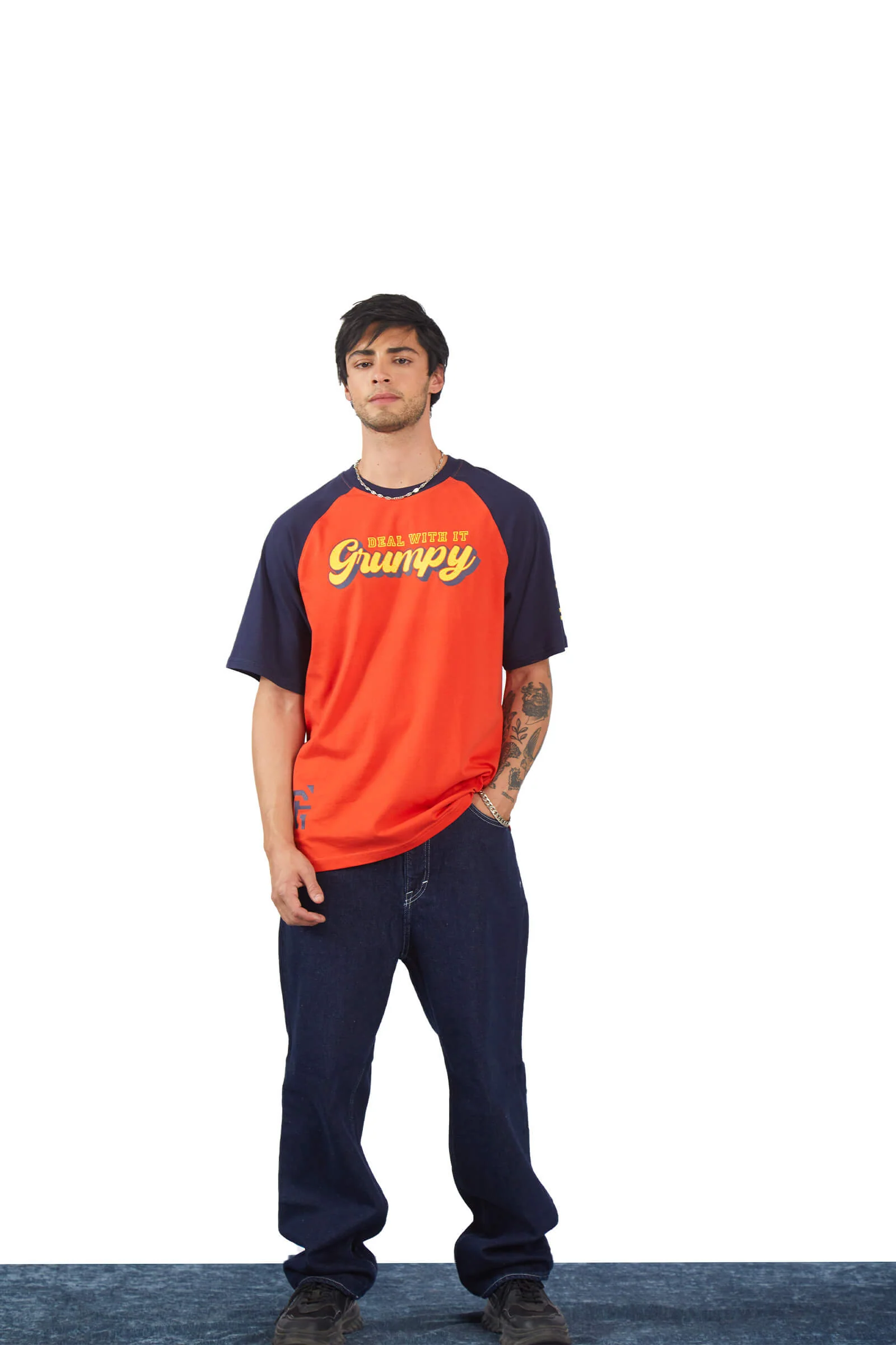 Grumpy Oversized Raglan T-Shirt - Image 6