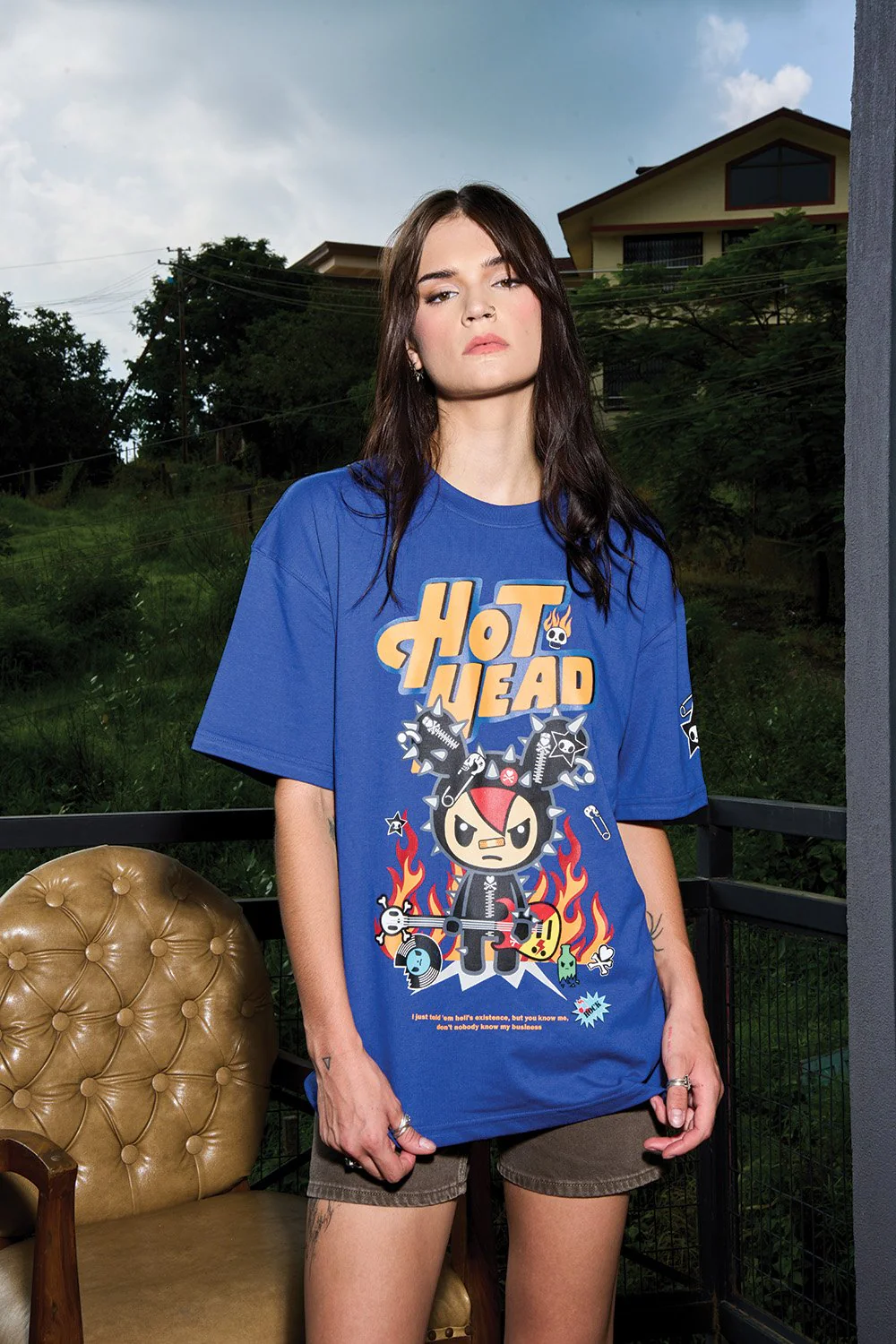 Hot Head Oversized T-shirt - Image 3