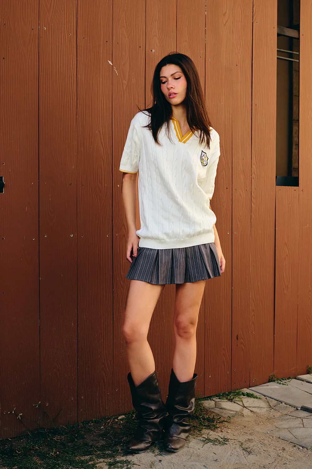 Hufflepuff Legacy Cable Knit Polo - Image 2