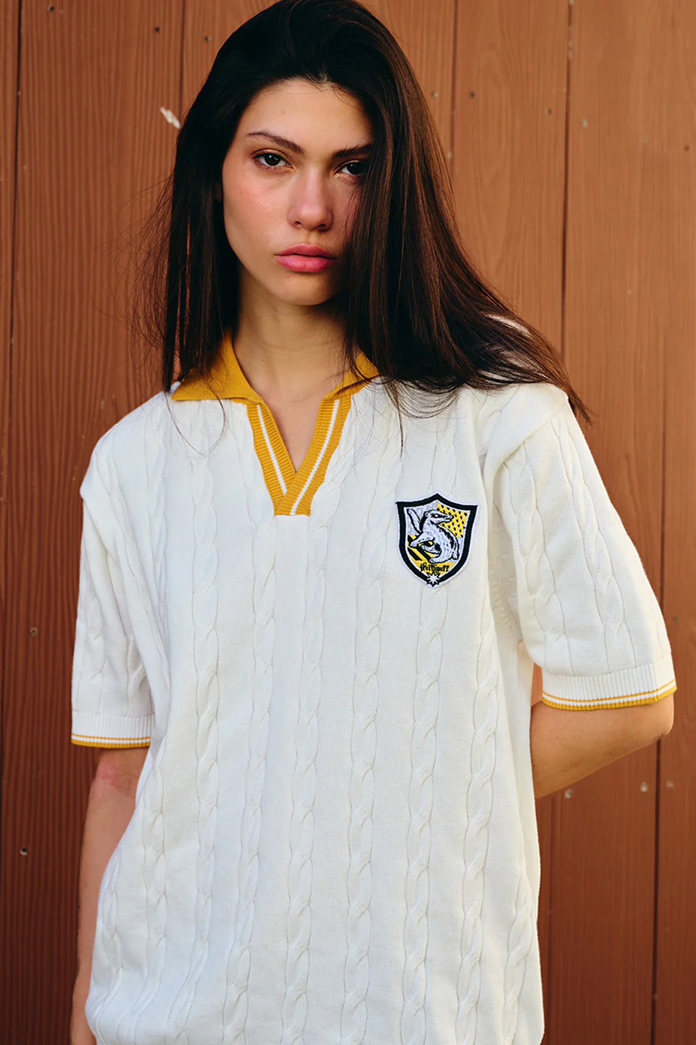 Hufflepuff Legacy Cable Knit Polo - Image 3