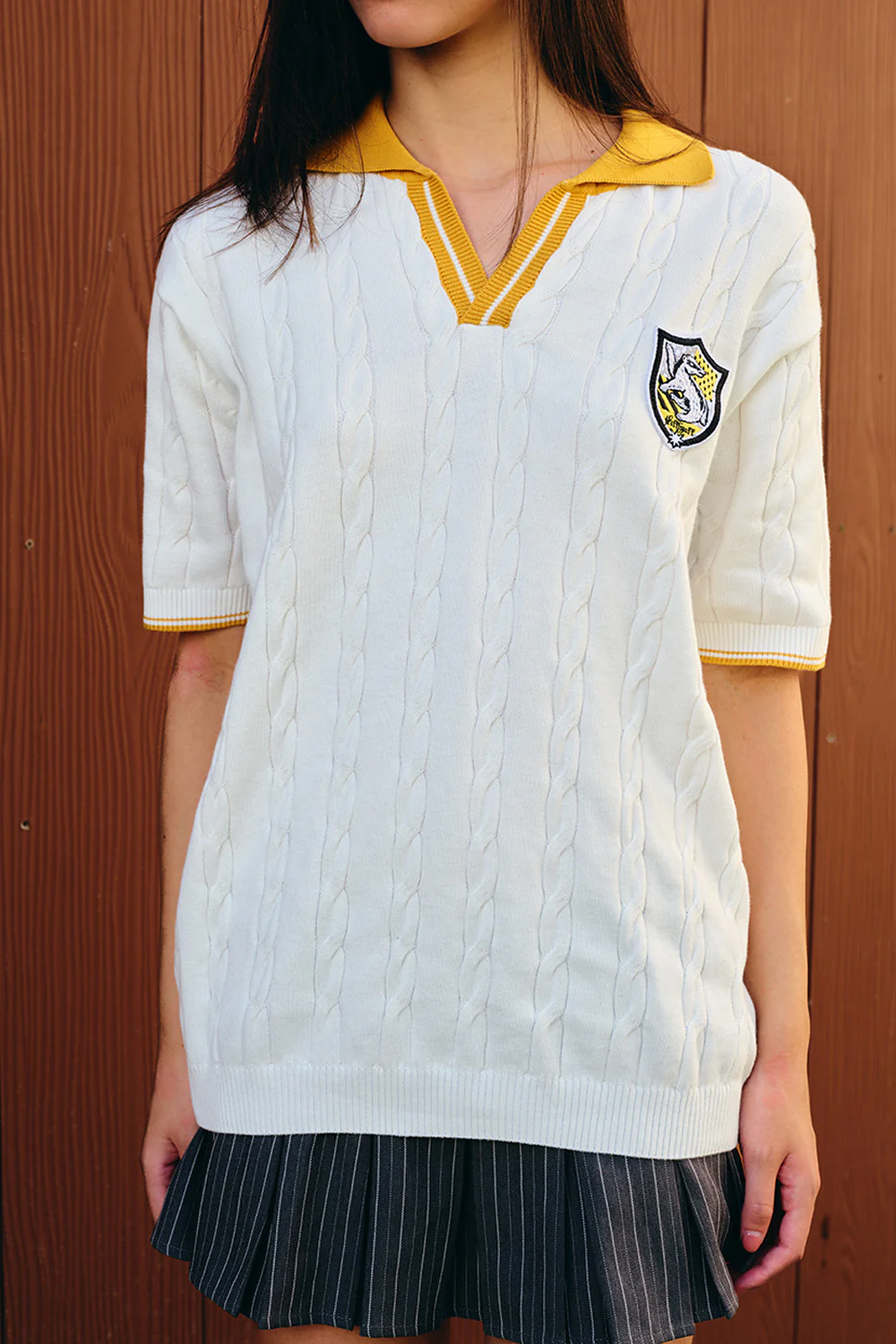 Hufflepuff Legacy Cable Knit Polo - Image 4